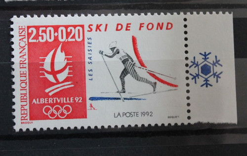 Timbre france luge jo - luge,