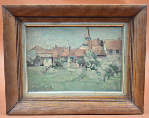 Peinture huile sur bois - peinture,