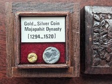 MAJAPAHIT DYNASTY monnaie Or et Argent datant de 1294-1520 Île de Java Indonésie