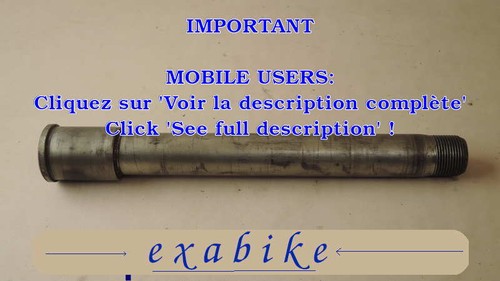 Axe roue avant pour - axe,