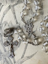 Chapelet ancien en verre et