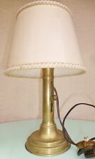 Ancien BOUGEOIR Cuivre Laiton à Ressort Monté en Lampe  Éclairage XIXe