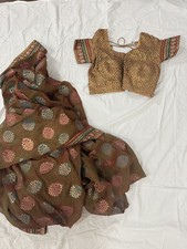 Indian/Pakistani Sari Set, Multicolor, Ethnic 42x206”