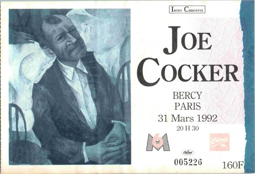 Billet concert joe cocker - billet,