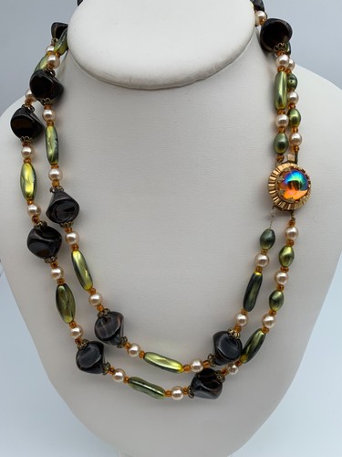 Collier fantaisie vintage - collier,
