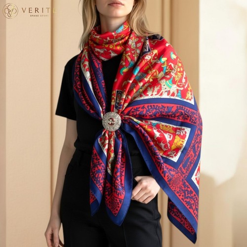Rare vintage hermes silk scarf - silk,