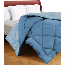 Couette double face bleue