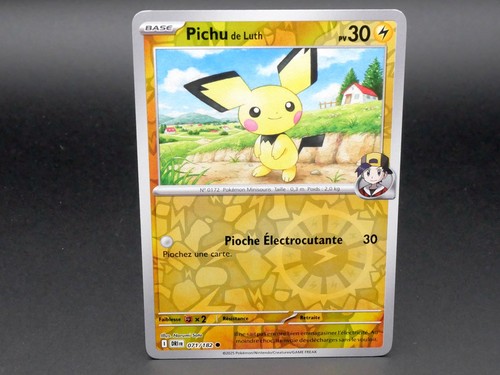 Carte pokémon pichu - carte, luth
