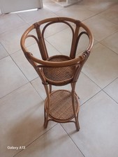 Porte Plante en rotin Vintage