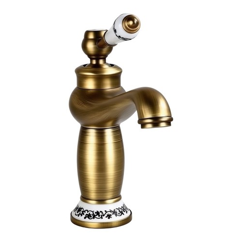 Ancien robinet lavabo manche