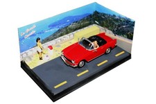 SIMCA ARONDE 1300 OCEANE 1957 - red car RN7 France car - 1/43 IX ALTAYA 37