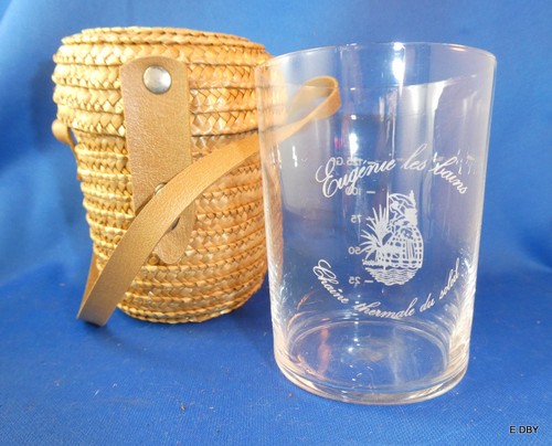 Ancien verre curiste - verre, de