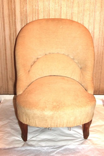 Fauteuil crapaud ancien - , à