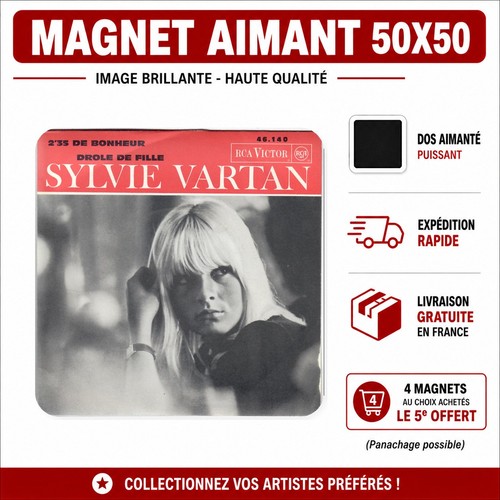 Magnet frigo sylvie vartan - frigo,