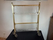 Vintage Transparent DESIGN Bar Rolling Table Trolley by Platex