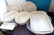 Tupperware Lot Ultra 21 Microwave /Ovenware 9 pcs, Rect. Oval & Round