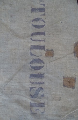 Ancien sac toile jute - ancien,