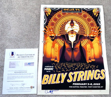 BILLY STRINGS SIGNED PORT CHESTER CAPITOL THEATRE CONCERT TOUR POSTER /300 BAS