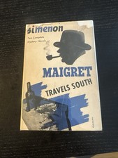 MAIGRET TRAVELS SOUTH GEORGE SIMENON HCDJ 1944 First Printing Stated!
