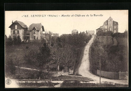 Cpa lentilly montée et - montée,