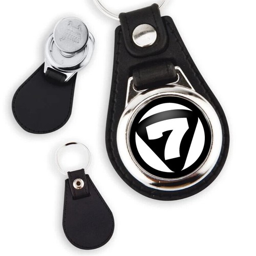 Porte clés simili cuir - en,