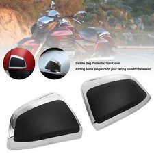 Chrome Saddle Bag Protector Trim Cover For Honda Goldwing GL1800 F6B 2012-17 A10