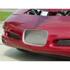 Perforated Stainless Steel Front License Plate Cover for 97-04 Chevy Corvette C5