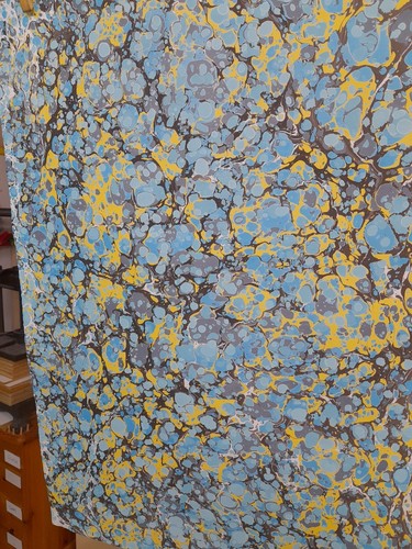 Papier marbré cuve - marbré,