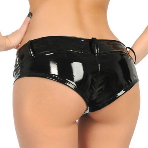 Femme faux latex short - femme,
