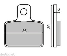 Jeu 2 plaquette de frein