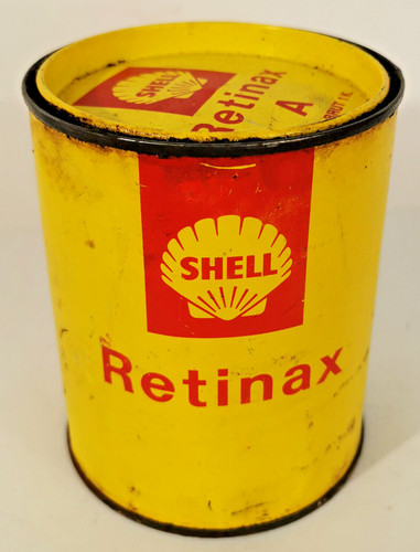 Ancien pot graisse shell - ancien, de
