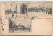 Belgium - BASTOGNE (Prov. Lux.) Avenue Mathieu - Place du Carré - Gare du Sud -