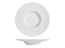Ensemble De 6 Assiettes À Pâtes En Porcelaine Blanche, Diamètre 27 CM Charme H&H