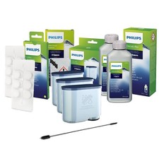 Philips Saeco care set, descaler ca6700, water filter, Aqua Clean, degreaser