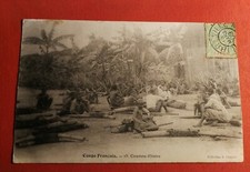 Old postcard AFRICA - French CONGO -- Ivory Caravan Footwear Collection