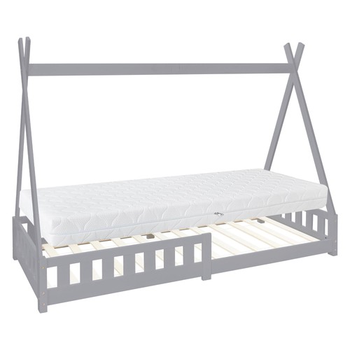 Lit enfants bois gris - bois, clair