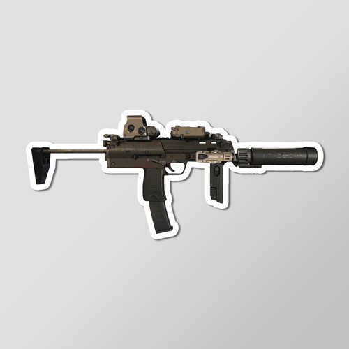 Mp7a1 submachine gun glossy - mp7a1,