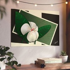White Hibiscus - Aluminum