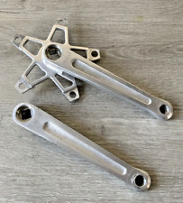 STRONGLIGHT CRANKSET DOUBLE NO RINGS FRENCH THREADED PEDAL SLOTS 170 MM ARMS