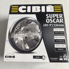 Valeo® 045312 CIBIE Super Oscar Auxiliary Stud Mount 9" Round Black Housing LED