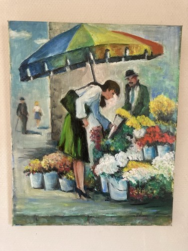 Peinture huile sur toile - à,