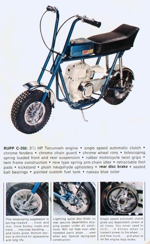 Rupp 350 vintage - c-350, mini
