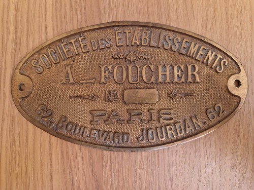 Plaque ancienne etablissement - plaque,