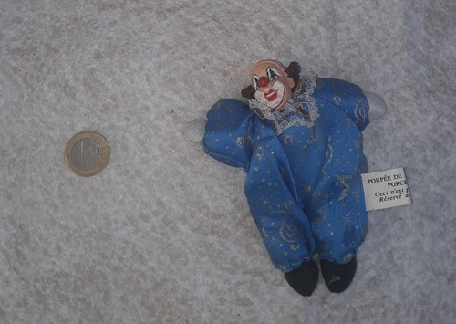 Clown bleu poupée - clown,
