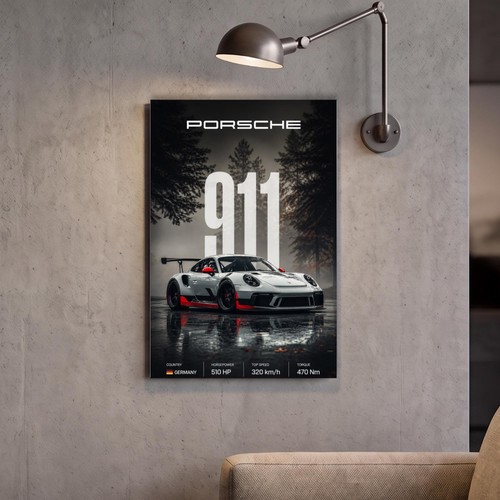 Affiche porsche 911 - 911, gt3