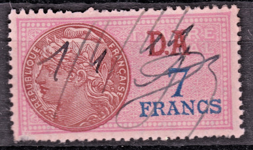 Timbre fiscal france francs - fiscal, 7