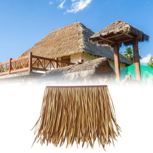 Simulation toit chaume - toit, en