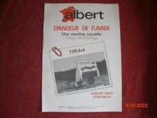 ALBERT TYPE 4X4 MANURE SPREADER ADVERTISING PROSPECTUS