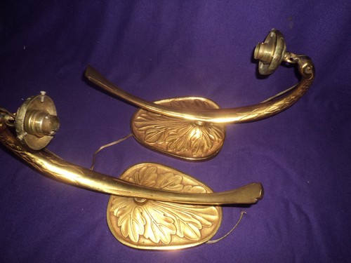 Paire applique bronze lampe - bronze,
