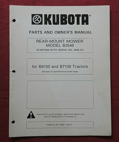 Kubota b6100 b7100 - kubota,